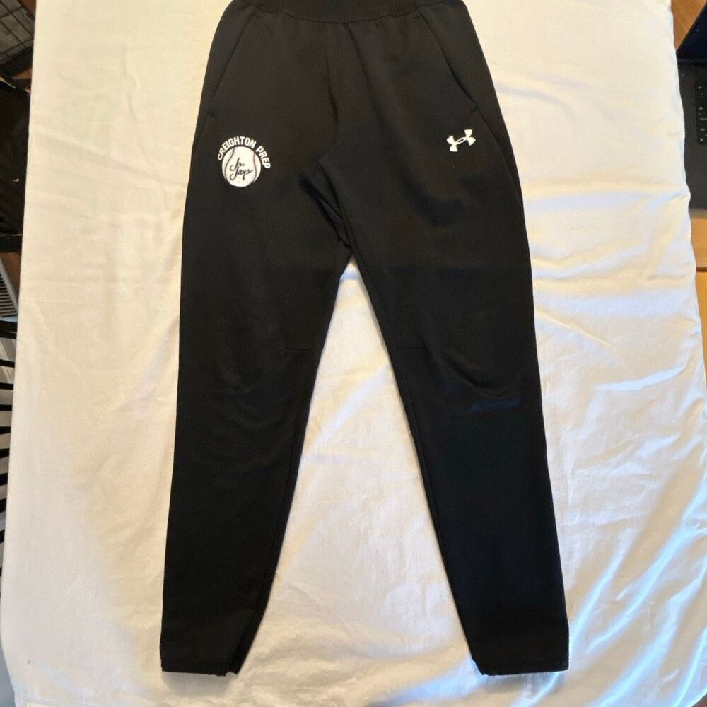 Creighton Prep Baseball Joggers | Black & White | Creighton Prep Baseball Logo |